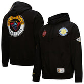 Mitchell & Ness - Golden State Warriors Hardwood Classics Blackout Collection Pullover Hoodie - Black