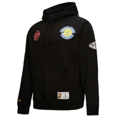Mitchell & Ness - Golden State Warriors Hardwood Classics Blackout Collection Pullover Hoodie - Black
