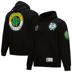 Mitchell & Ness - Boston Celtics Hardwood Classics Blackout Collection Pullover Hoodie - Black
