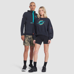 Miami Dolphins Women's 2025 Rivalries Collection Oversized Phoenix Fleece Sweatshirt Pitch Blue - Nike