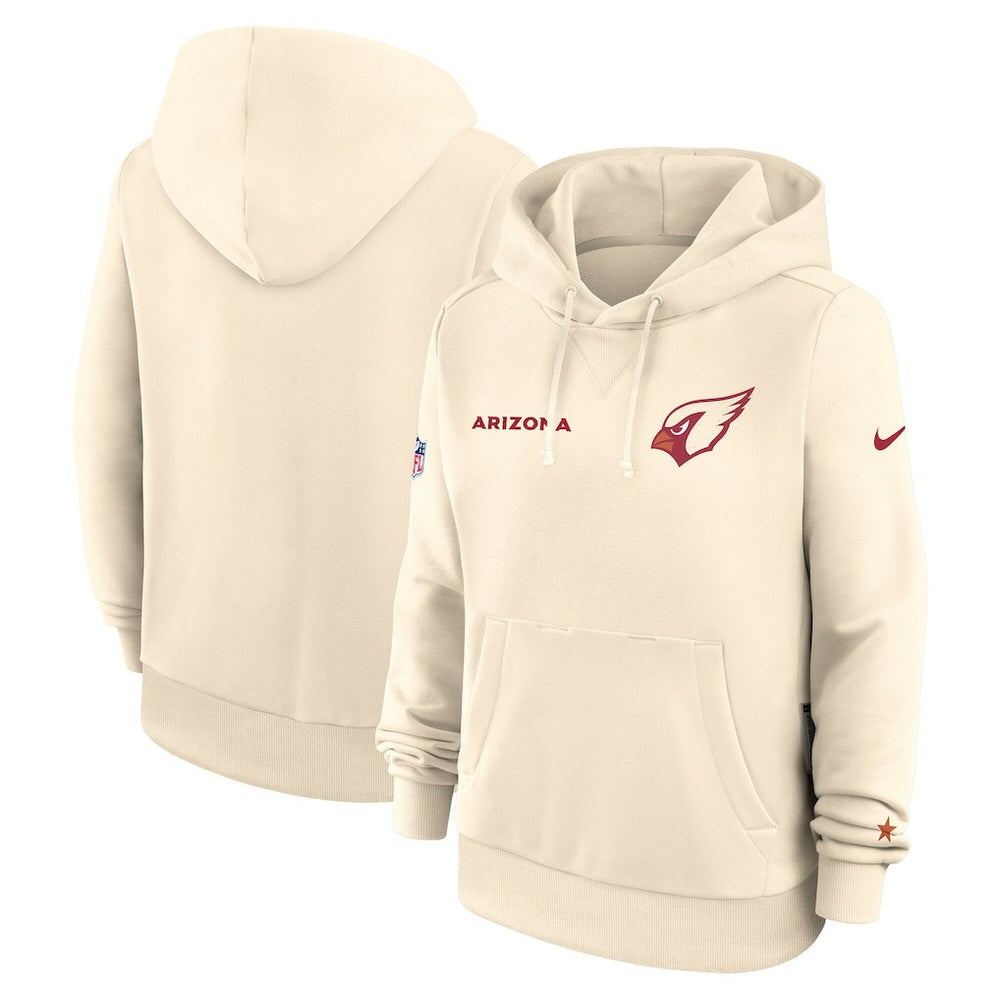 Arizona Cardinals Women's 2025 Rivalries Collection Standard Issue Sideline Dri-FIT Hoodie Natural - Nike