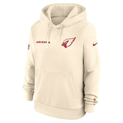 Arizona Cardinals Women's 2025 Rivalries Collection Standard Issue Sideline Dri-FIT Hoodie Natural - Nike