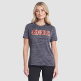 San Francisco 49ers Women's 2025 Rivalries Collection Sideline Velocity Dri-FIT T-Shirt Heather Charcoal - Nike