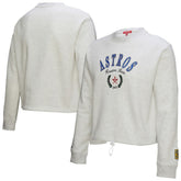 Houston Astros Mitchell & Ness Women's Cropped Toggle Pullover Sweatshirt Clearance