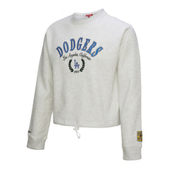 Los Angeles Dodgers Mitchell & Ness Women's Cropped Toggle Pullover Sweatshirt for sale