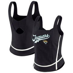 Jacksonville Jaguars WEAR by Erin Andrews Women's Square Neck Tank Top Black - NFL