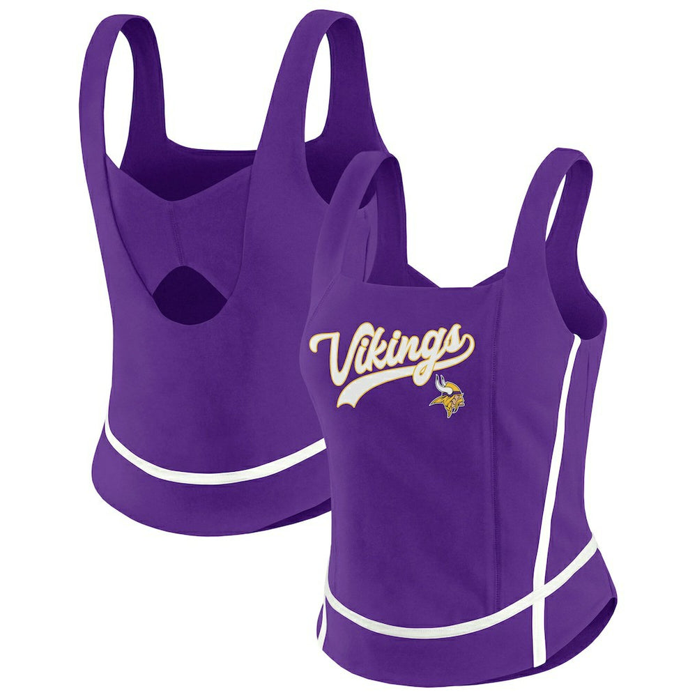 Minnesota Vikings WEAR by Erin Andrews Women's Square Neck Tank Top Purple - NFL