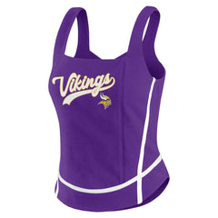 Minnesota Vikings WEAR by Erin Andrews Women's Square Neck Tank Top Purple - NFL