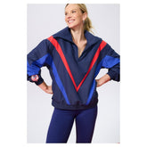 New York Yankees Terez Women's Ripstop Chevron Quarter-Zip Pullover for sale