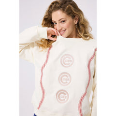 Chicago Cubs Terez Women's Baseball Stitch Pullover Sweatshirt discount