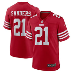 Deion Sanders San Francisco 49ers Team Retired Player Game Jersey Scarlet - Nike