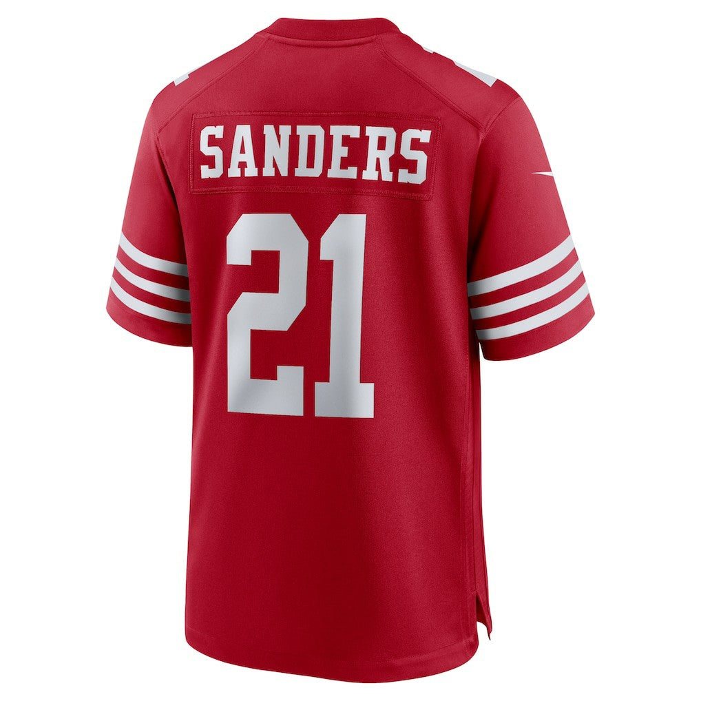 Deion Sanders San Francisco 49ers Team Retired Player Game Jersey - Scarlet | NFL Jerseys
