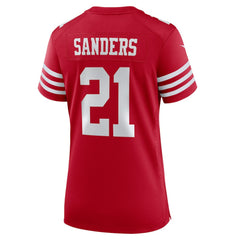 Deion Sanders San Francisco 49ers Women's Retired Player Game Jersey Scarlet - Nike