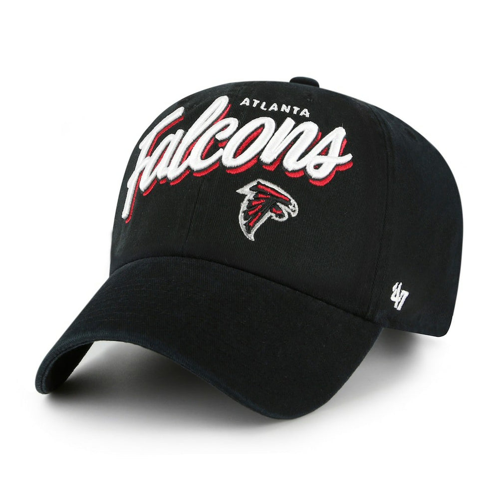 Atlanta Falcons '47 Women's Ariana Clean Up Adjustable Hat Black - 47 brand