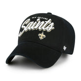 New Orleans Saints '47 Women's Ariana Clean Up Adjustable Hat Black - 47 brand