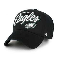 Philadelphia Eagles '47 Women's Ariana Clean Up Adjustable Hat Black - 47 brand