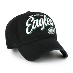 Philadelphia Eagles '47 Women's Ariana Clean Up Adjustable Hat Black - 47 brand