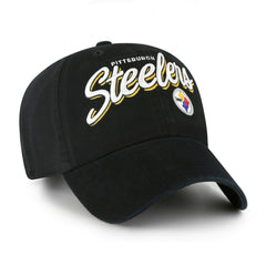 Pittsburgh Steelers '47 Women's Ariana Clean Up Adjustable Hat Black - 47 brand