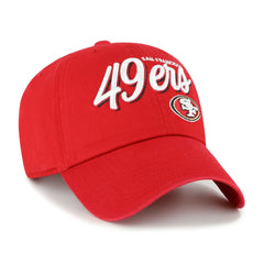 San Francisco 49ers '47 Women's Ariana Clean Up Adjustable Hat Scarlet - 47 brand