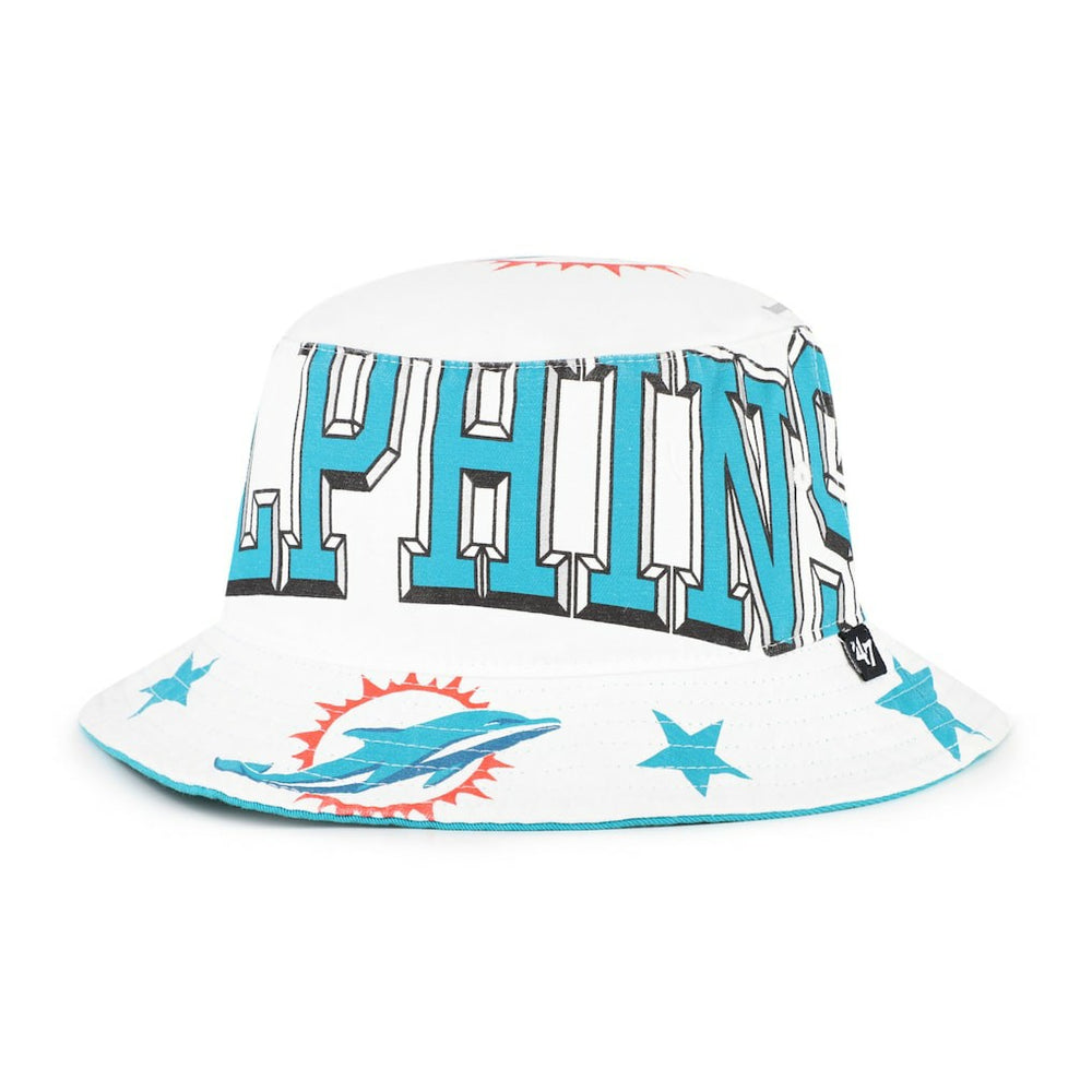 Miami Dolphins '47 Women's Energize Bucket Hat White - 47 brand