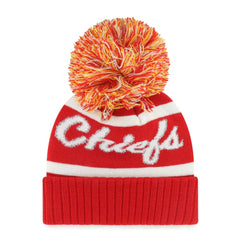Kansas City Chiefs '47 Women's Spirited Cuffed Knit Hat with Pom Red - 47 brand