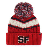 San Francisco 49ers '47 Women's Emma Cuffed Knit Hat with Pom Scarlet - 47 brand