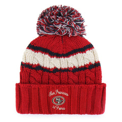 San Francisco 49ers '47 Women's Emma Cuffed Knit Hat with Pom Scarlet - 47 brand