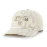 Las Vegas Raiders '47 Women's Mellow Corduroy Hitch Adjustable Hat Natural - 47 brand
