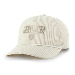 Las Vegas Raiders '47 Women's Mellow Corduroy Hitch Adjustable Hat Natural - 47 brand