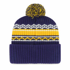 Minnesota Vikings '47 Youth Polar Vortex Cuffed Knit Hat with Pom Purple - 47 brand