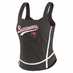 Tampa Bay Buccaneers WEAR by Erin Andrews Women's Square Neck Tank Top Pewter - NFL