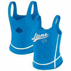 Detroit Lions WEAR by Erin Andrews Women's Square Neck Tank Top Blue - NFL