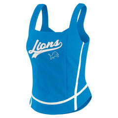 Detroit Lions WEAR by Erin Andrews Women's Square Neck Tank Top Blue - NFL