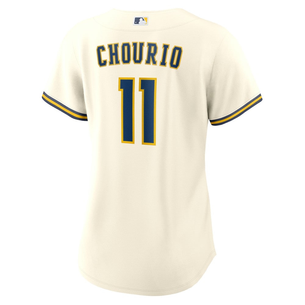 Jackson Chourio Milwaukee Brewers Nike Women's Home Replica Jersey - Cream | MLB Jerseys