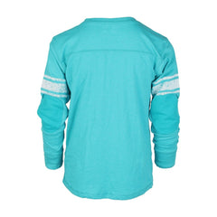Miami Dolphins Wes & Willy Youth Football Long Sleeve T-Shirt Aqua - NFL