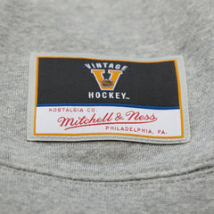 Philadelphia Flyers - Mitchell & Ness Women's Logo Lightweight Pullover Sweatshirt Heather Gray