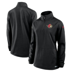 Ottawa Senators - Fanatics Women's Authentic Pro Rink Quarter-Zip Pullover Black