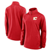 Calgary Flames - Fanatics Women's Authentic Pro Rink Quarter-Zip Pullover Red
