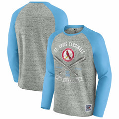St. Louis Cardinals Darius Rucker Collection by Fanatics Raw Edge Raglan Long Sleeve Baseball T-Shirt for sale