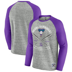 Arizona Diamondbacks Darius Rucker Collection by Fanatics Raw Edge Raglan Long Sleeve Baseball T-Shirt Clearance