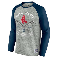 Boston Red Sox Darius Rucker Collection by Fanatics Raw Edge Raglan Long Sleeve Baseball T-Shirt Near Me