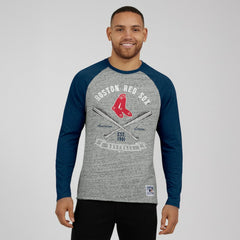 Boston Red Sox Darius Rucker Collection by Fanatics Raw Edge Raglan Long Sleeve Baseball T-Shirt Near Me