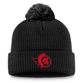 Ottawa Senators - Fanatics Women's Cuffed Knit Hat with Pom Black