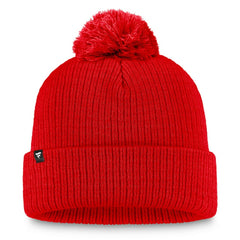 Calgary Flames - Fanatics Women's Cuffed Knit Hat with Pom Red