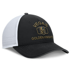 Vegas Golden Knights Fanatics Authentic Pro Rink Adjustable Trucker Hat Black/White