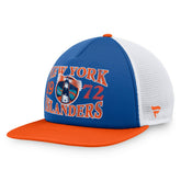 New York Islanders - Fanatics Heritage Foam Front Adjustable Trucker Hat Royal