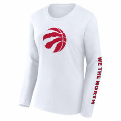 Fanatics - Toronto Raptors Women's Long Sleeve T-Shirt - White