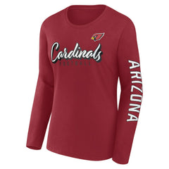 Arizona Cardinals Women's Cheerleader Long Sleeve T-Shirt Cardinal - Fanatics