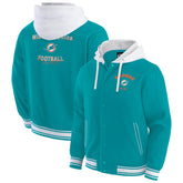 Miami Dolphins Darius Rucker Collection Full-Snap Hoodie Jacket Aqua - Fanatics