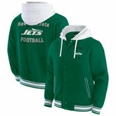 New York Jets Darius Rucker Collection Full-Snap Hoodie Jacket Green - Fanatics